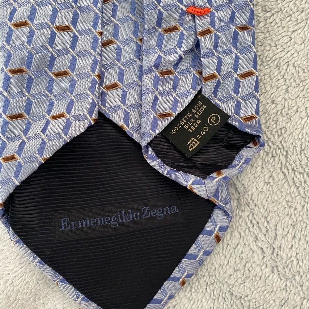 Blue Ermenegildo Zegna tie